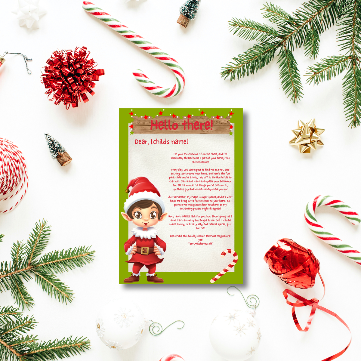 New Elf arrival letters set pdf digital download Arlo and Co Designs